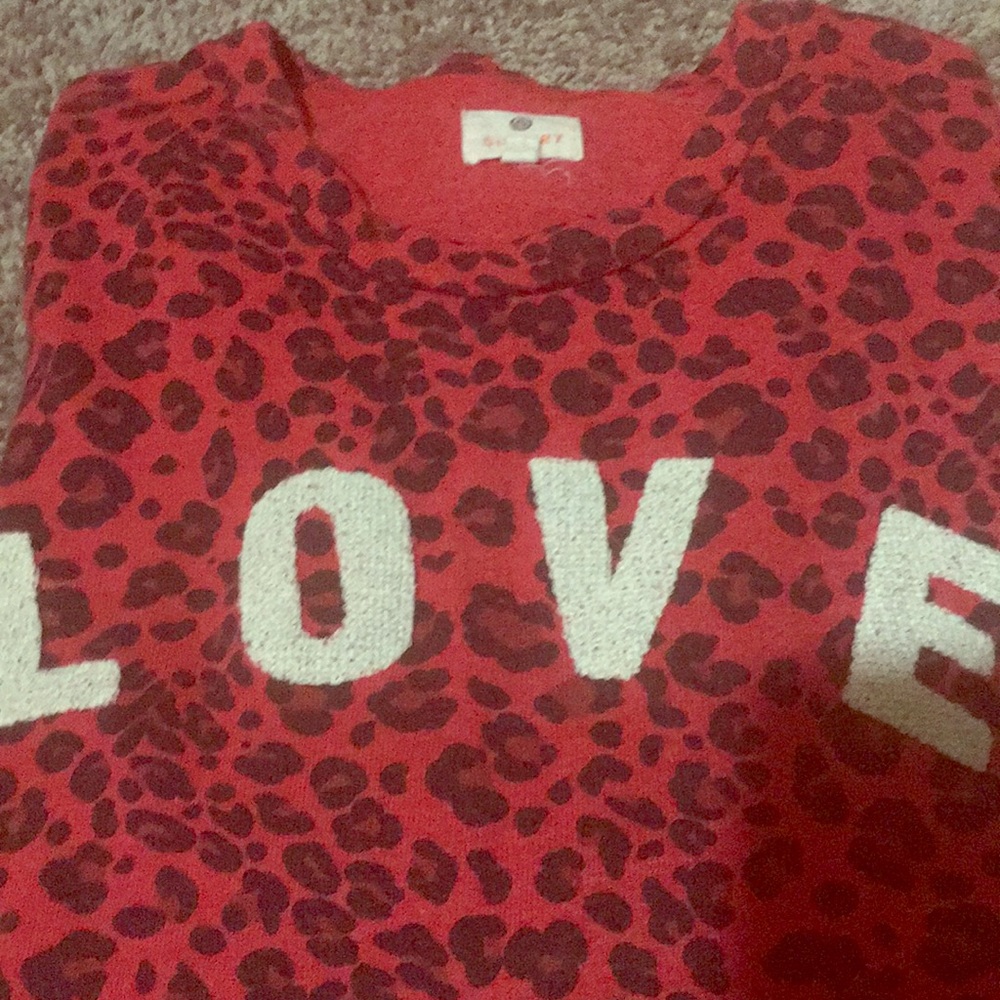 Sundry love cheetah print sweater